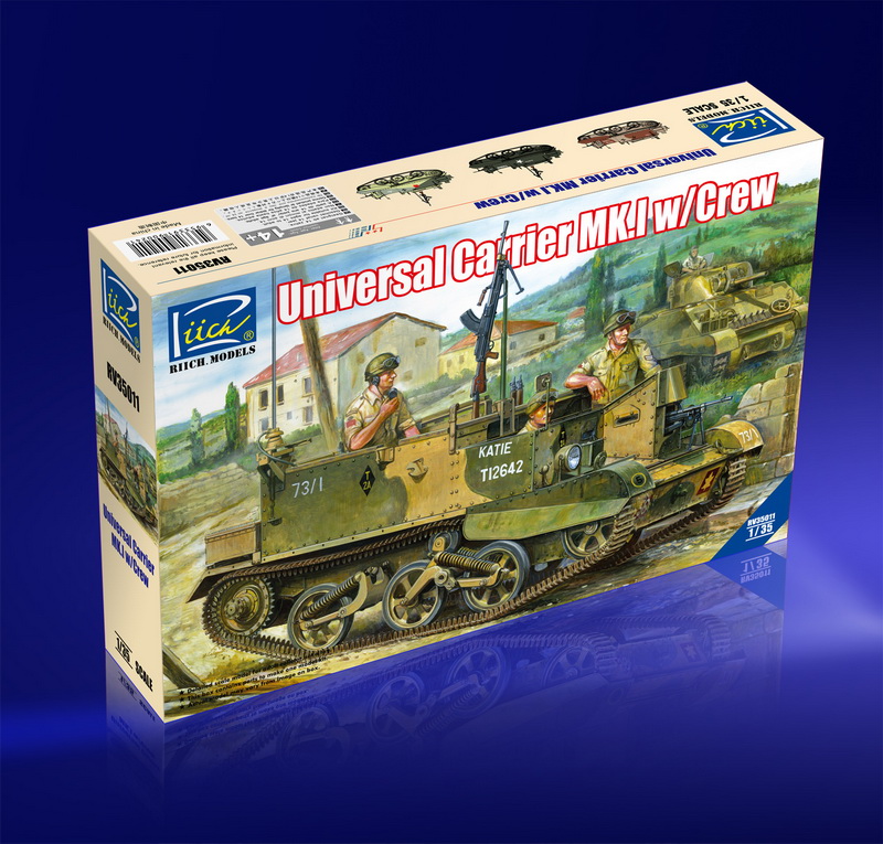 RV35011 Британский лёгкий многоцелевой бронетранспортёр, 2 МВ Universal Carrier Mk. I с экипажем Riich Models