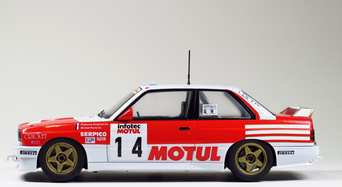 B24016 BMW M3 E30 1989 Tour De Corse Rally Version Aoshima