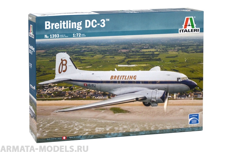 1393ИТ  Самолет BREITLING DC-3 Italeri