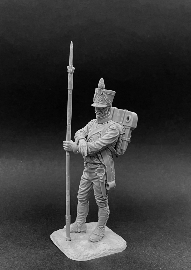 CHM-54296. Санитар медицинской службы, Франция 1812-15 гг. Материал - смола. Chronos Miniatures