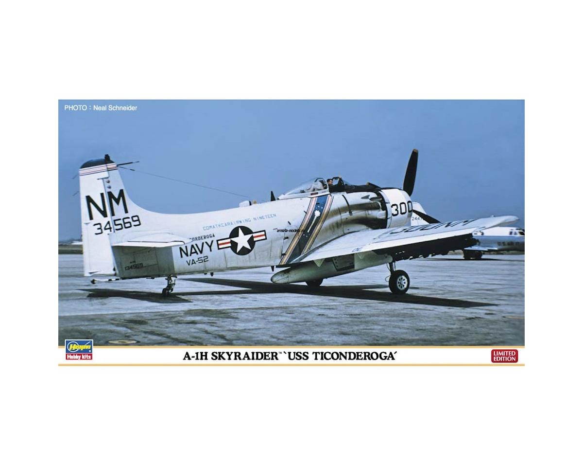 02262 Набор A-1H SKYRAIDER USS TICONDEROGA (Two kits in the box) (HASEGAWA) 1/72