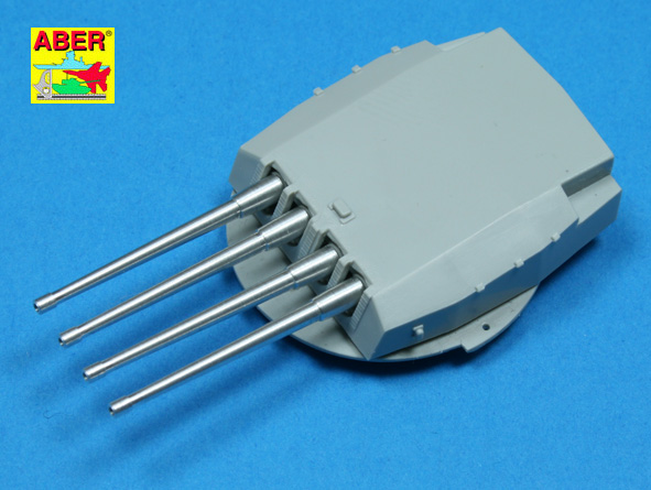 ABR-1:350-L-38  Дополнения для  Set of 8 pcs  380mm long barrels for ships Richeulieu, Jean Bart для  1/350