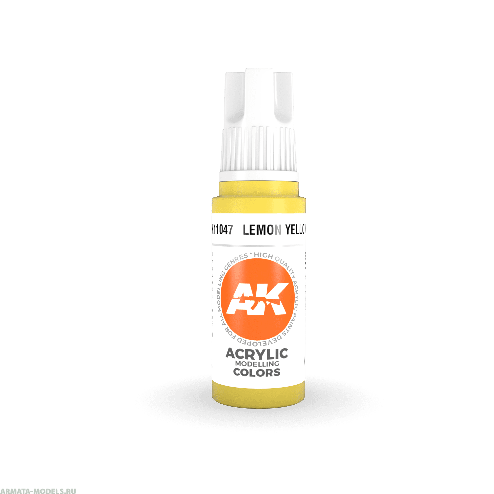 AK11047 Краска акриловая Lemon Yellow 17ml