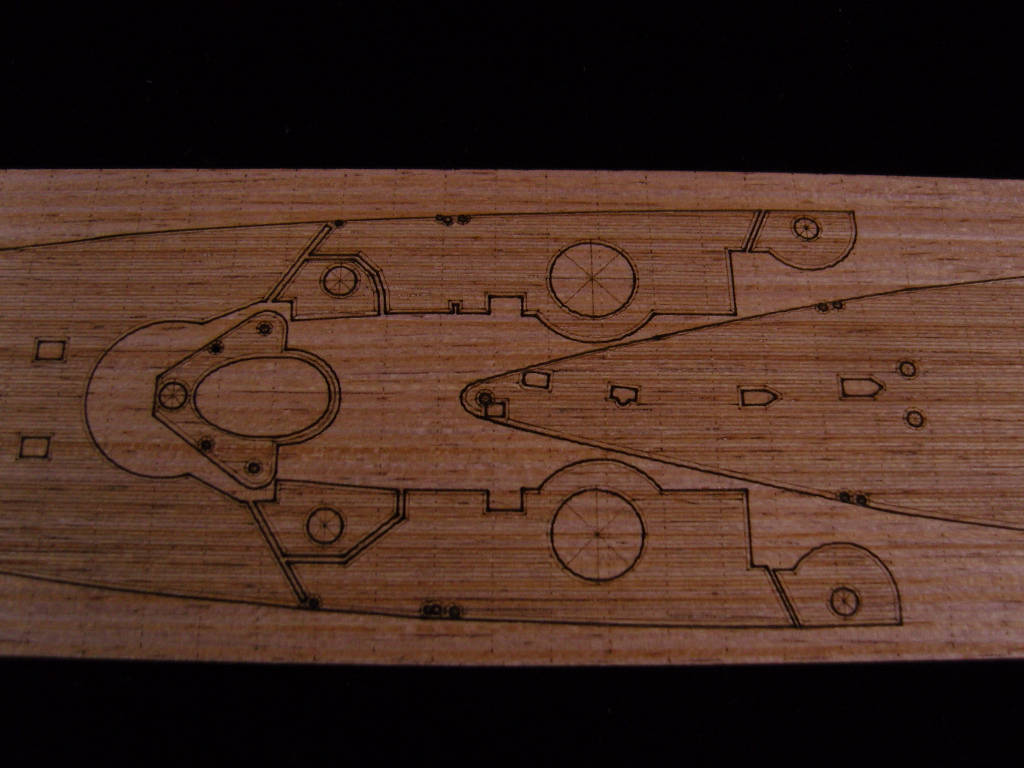 AW20050 Деревянная палуба для DKM Scharnhorst