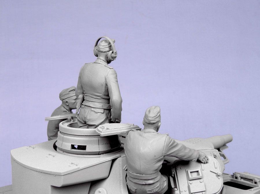 Т-35082 Немецкий танковый экипаж (командир,наводчик,заряжающий) (для PZ-III IV) (лето 1939-44 гг) (3) Tank