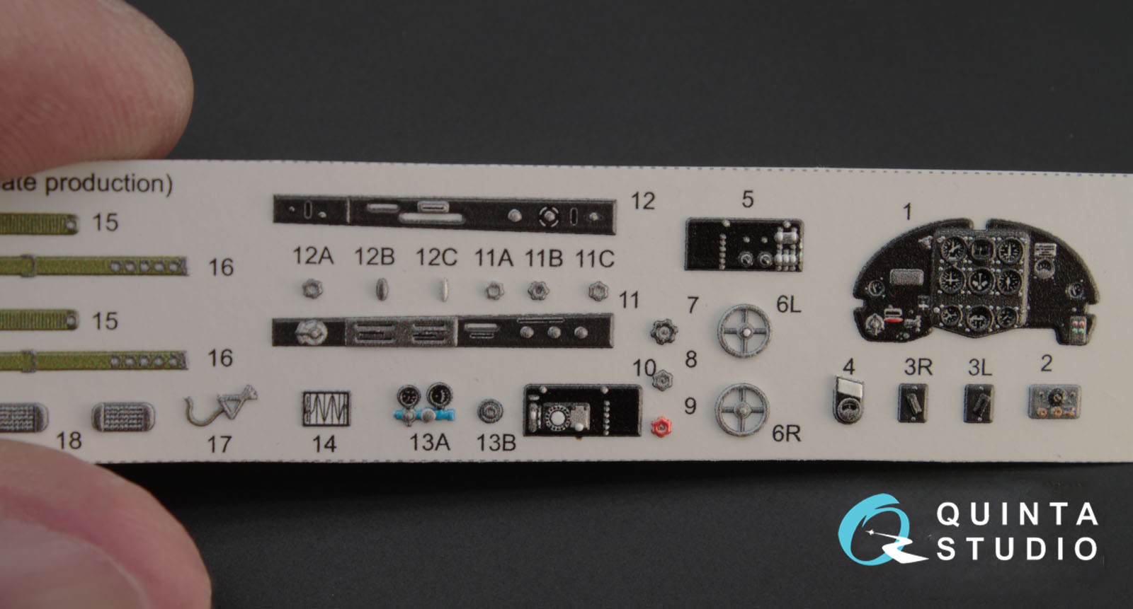 QD48004Pro 3D Декаль интерьера кабины Як-1Б (для модели Моделсвит)