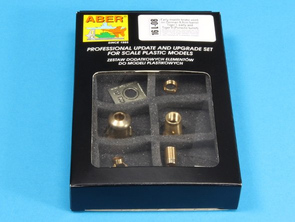 ABR-16-L-08  Дополнения для  Early muzzle brake used on German 8,8cm barrel Tiger I- early and Tiger II (Porsche turret)  для Tamiya/Trumpeter 1/16