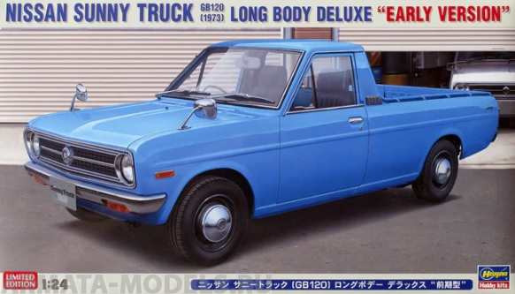 20267 Автомобиль NISSAN SUNNY TRUCK (GB120) LONG BODY DELUXE EARLY VERSION (HASEGAWA) 1/24 Hasegawa