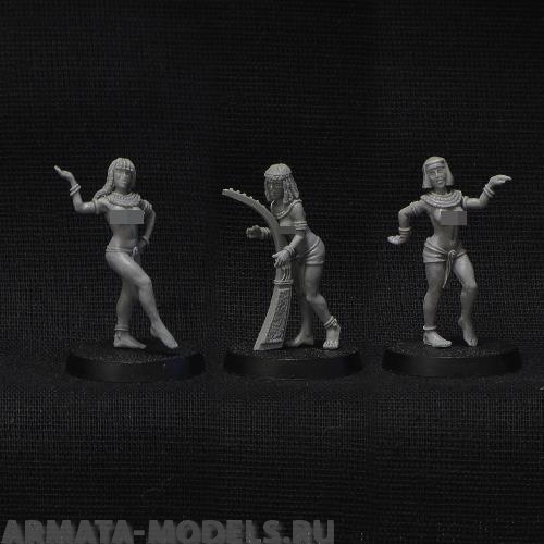 BV-egypt02 Игровая миниатюра  Egyptian musicians (3 models) Египетские музыканты (3 модели) BROTHER VINNI's