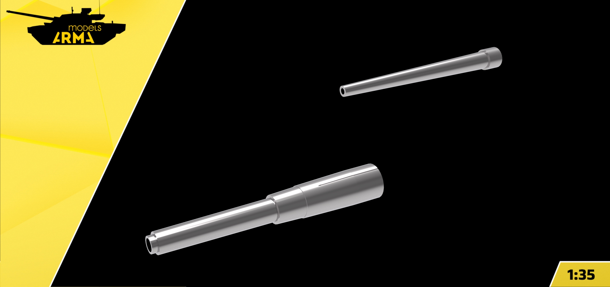 AM35939 Набор металлических стволов для танка ТГ