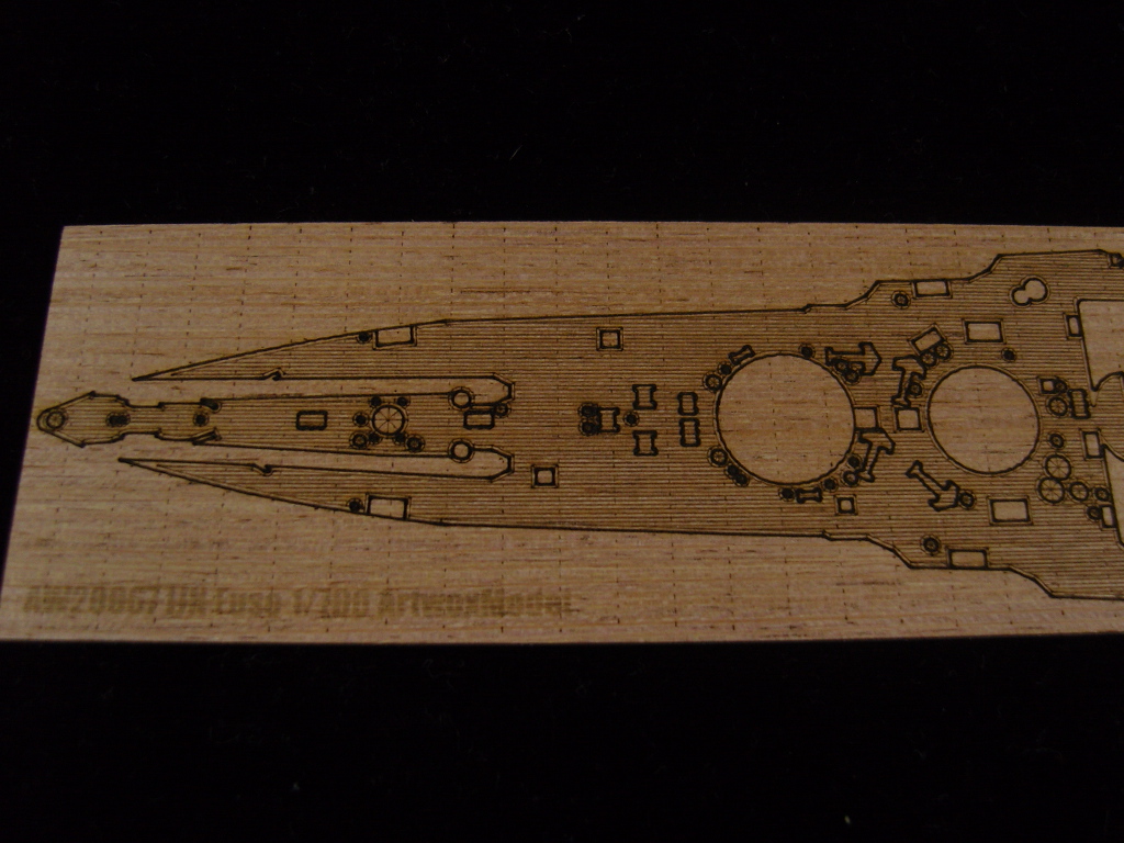 AW20067 Деревянная палуба для IJN Battle ship Fuso 1944