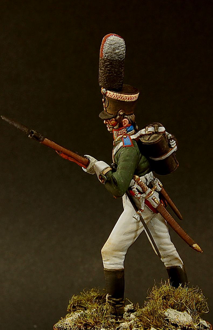 CHM-54095. Унтер-офицер пехотных полков, Россия 1805 г. Материал - смола. Chronos Miniatures