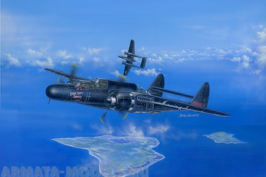 81731 Самолет US P-61B Black Widow Hobby Boss