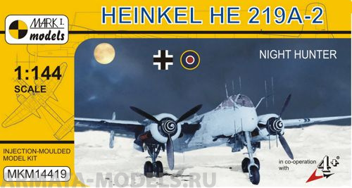 MKM14419 Самолет He 219A-2 Night Hunter Mark I Models