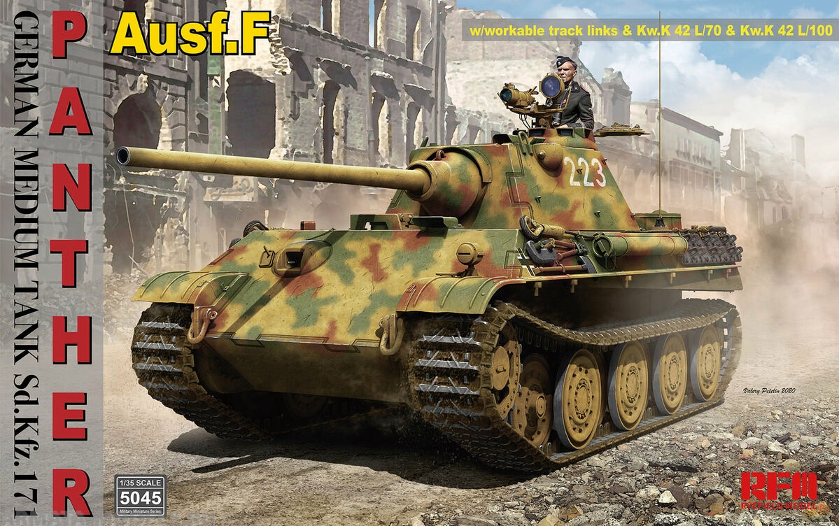 RM-5045 German Medium Tank Sd.Kfz.171 Panther Ausf. F Rye Field Model (RFM)