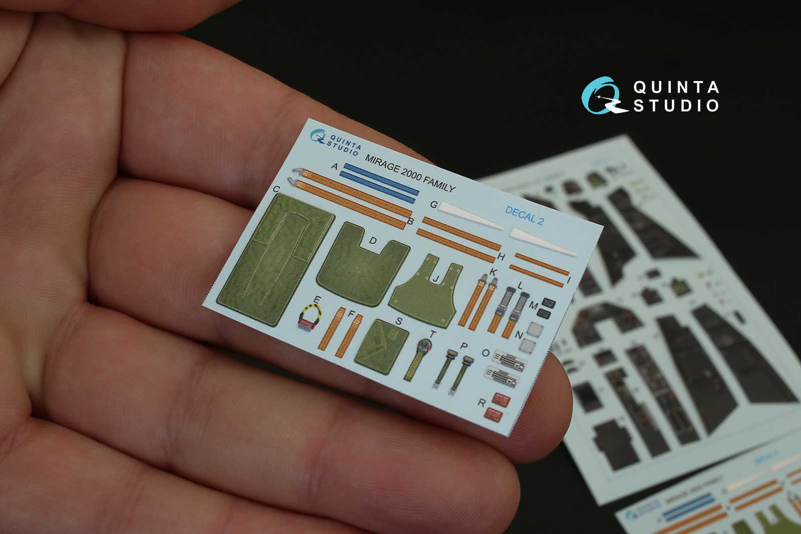 QD32013 1/32 3D Декаль интерьера кабины Mirage 2000N (для модели Kitty Hawk)