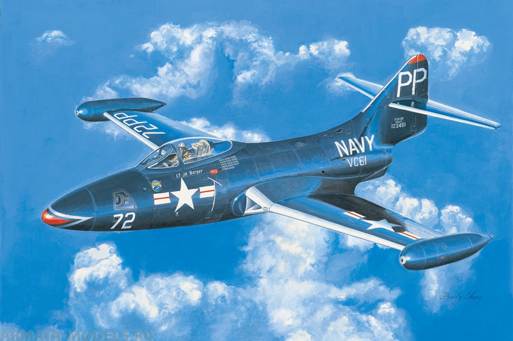 87249 Самолет F9F-2P Panther Hobby Boss