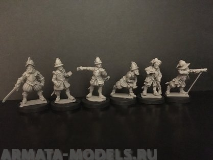 3200ТБ Солдатики, пешие испанцы, 28 мм, смола, 2-я половина 16 в., проект Непобедимая армада Три Богатыря