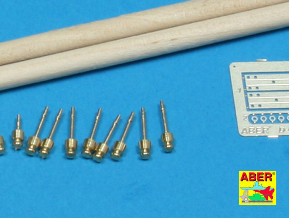 ABR-35-D-08  Дополнения для  Telegraph-pillar set for 2 cross bars with 4 insulators each для  1/35