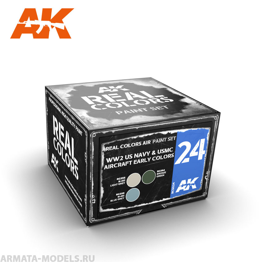 RCS024 Набор красок Real Colors WW2 US Navy & USMC Aircraft Early Colors