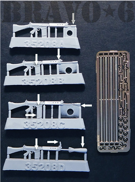B6-35208 Миниатюра с фототравлением Rhodie FAL Bravo6