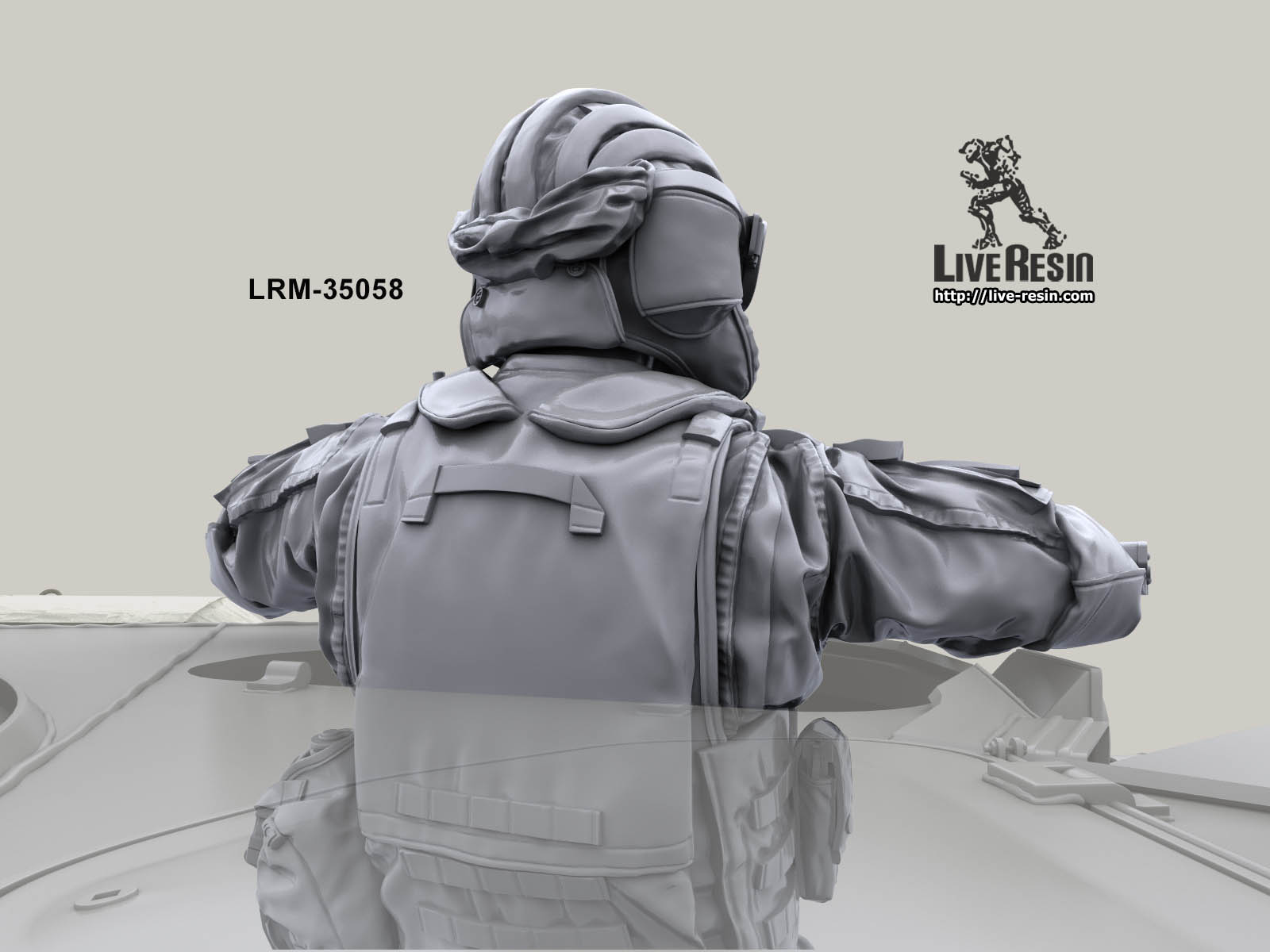 LRM35058 Современный солдат Российской Армии - Водитель/Командир БТР. Водитель автотехники в шлемофоне -1