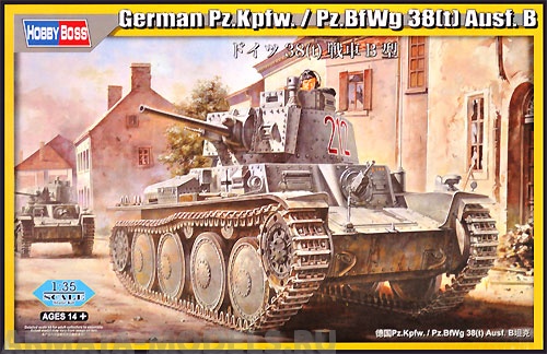 80138 Танк German Pz.Kpfw. / Pz.BfWg 38(t) Ausf. B Hobby Boss