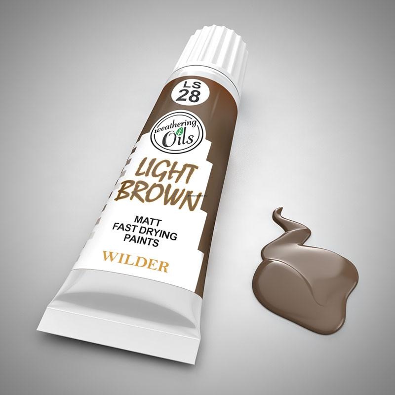 LS-28 Краски специальные быстросохнущие, на основе льняного масла. 20 мл цвет светлый коричневый