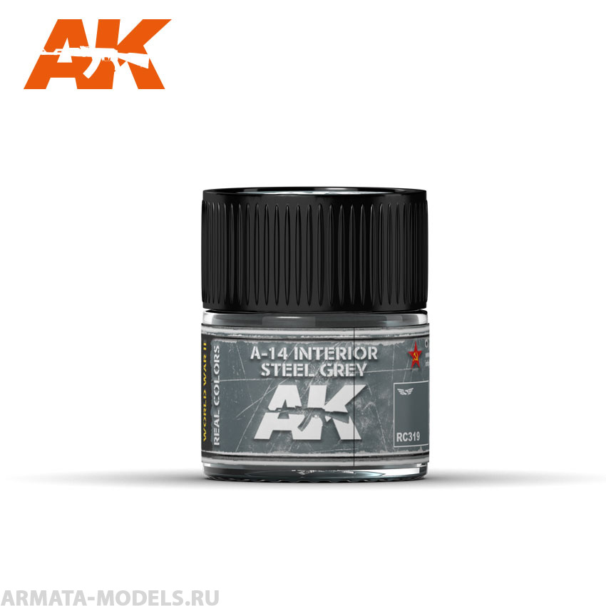 RC319 Краска Real Colors A-14 Interior Steel Grey 10ml