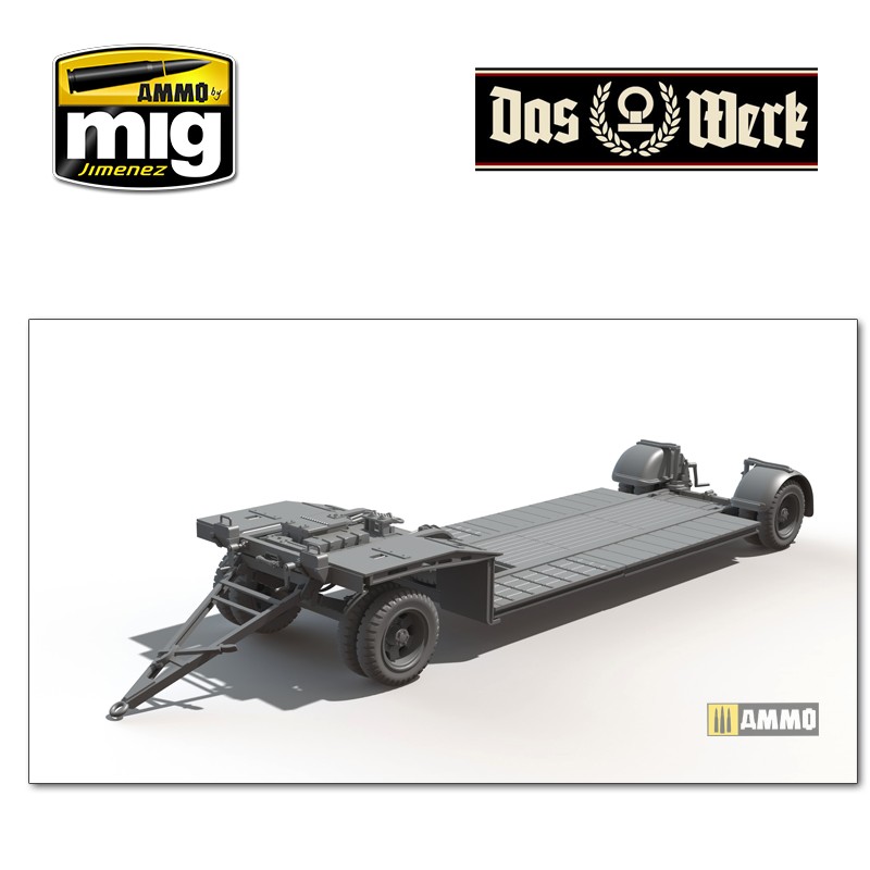 DW35002 Сборная модель Sonderanhanger 115 - 10t Tank Trailer Sd.Ah.1 Das Werk