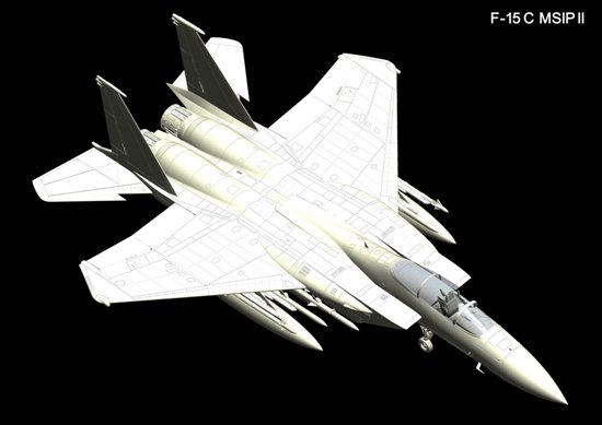 L4817 Самолет F-15C MSIP II United States Air National Guard Great Wall