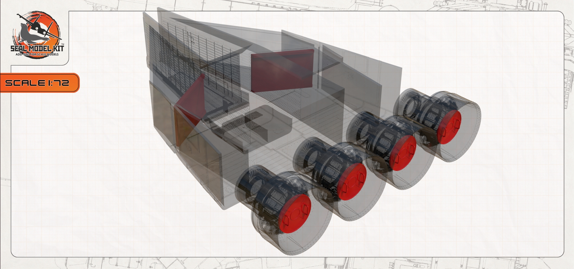 smk72057 Набор заглушки для Т-4 Сотка