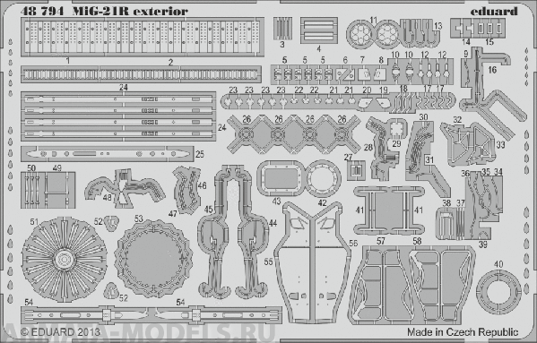 48794ED  MiG-21R exterior (for Eduard kit) 1/48
