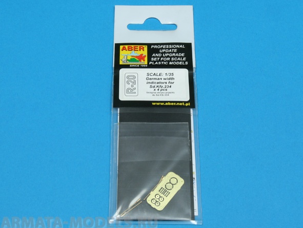 ABR-R-20  Дополнения для  German width indicator for Sd.Kfz.234 x 4 pcs для  1/35