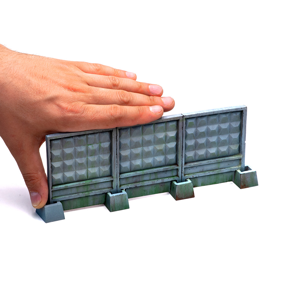 S170MWP Забор секционный ПО-2 размер M (3 панели + 4 опоры)