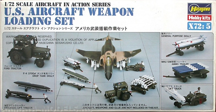 35005 Служба обеспечения U.S. AIRCRAFT WEAPON LOADING SET Hasegawa