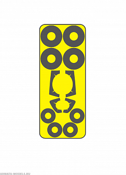 AM72139 Окрасочная маска для МиГ-17 Airfix 