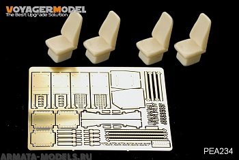PEA237 Набор фототравления для 1/35 Modren US Stryker Family Duke IED JAMMERS (2 PECS)