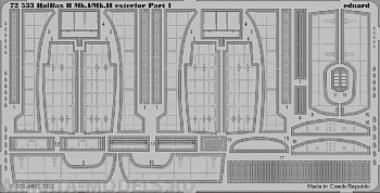 72533ED  Halifax B Mk.I/Mk.II Exterior for Revell 1/72