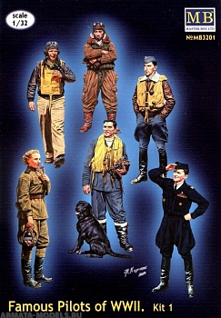 Набор фигурок MB3201 Известные пилоты 2МВ (kit 1), фигуры
