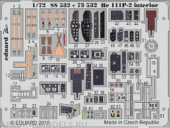 SS532ED  He 111 P-2 interior S.A. 1/72