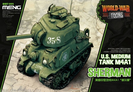 WWT-002 U.S. Medium Tank M4A1 Sherman Meng
