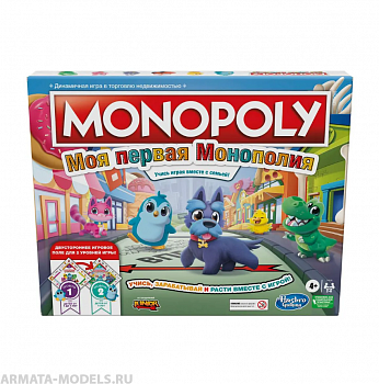 F4436121 Игра настольная Hasbro Games Монополия Джуниор 2в1