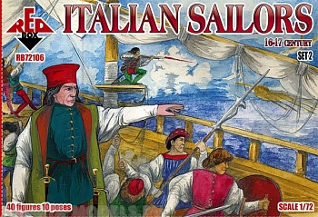 RB72106 Фигуры Italian Sailors  16-17 century. Set 2 