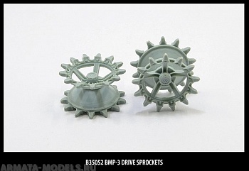 35052 Набор ведущие звездочки  и траки, для БМП-3  для моделей Трумпетер