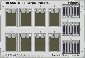 49666ED H-34 cargo seatbelts (for Gallery Models kit) 1/48