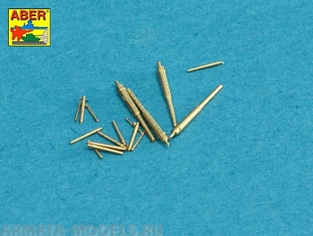 ABR-1:700-L-34  Дополнения для  Set of Barrels for Narvic classe destroyers type 1936A: 150mm x 5; 37mm x 8; 37mm(M42) x 10;  для  1/700