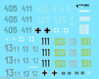 72028CD Декаль Pz  VI  Tiger I  -  Part II  SS-Pz.Div- LSSAH, Das Reich, Totenkorf 1/72