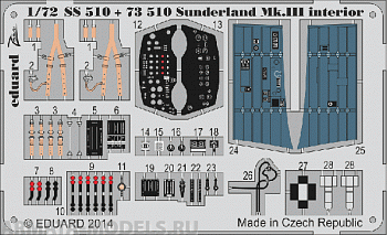 73510ED  Sunderland Mk.III interior S.A. (for Italeri kit) 1/72