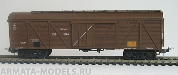 261 Вагон товарный крытый 4-хосный с круглой крышей